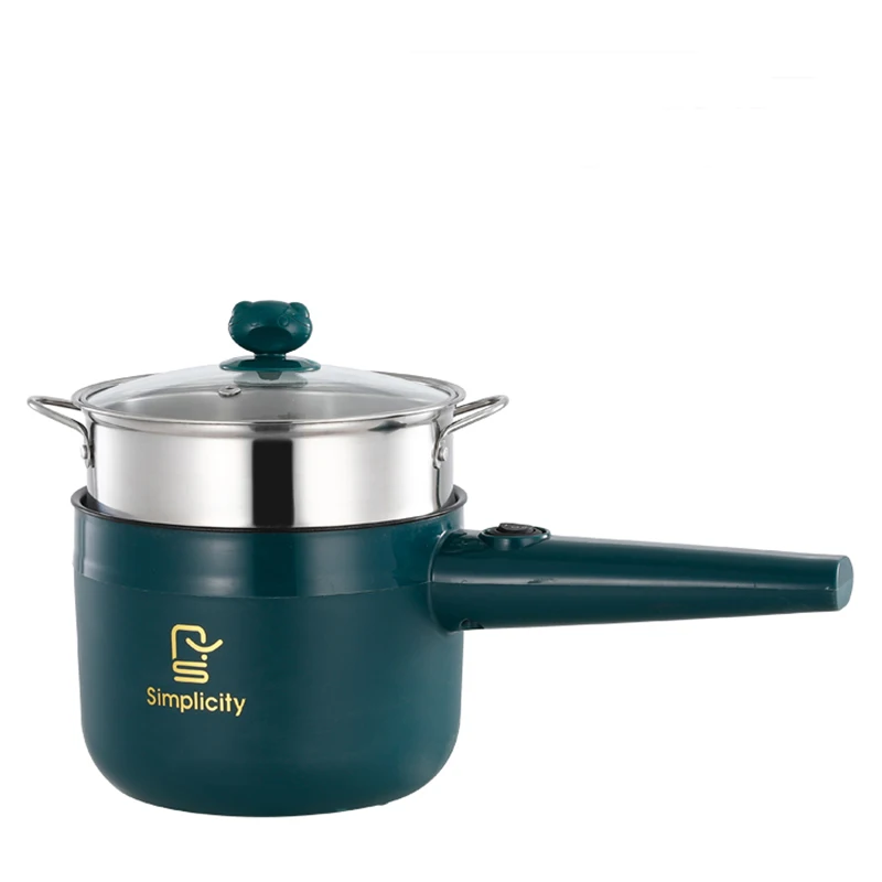 Household Rice Cooker Electric Multi-function and For Dormitory Portable cooker pot and Frying Pan with Tempered lid and steamer