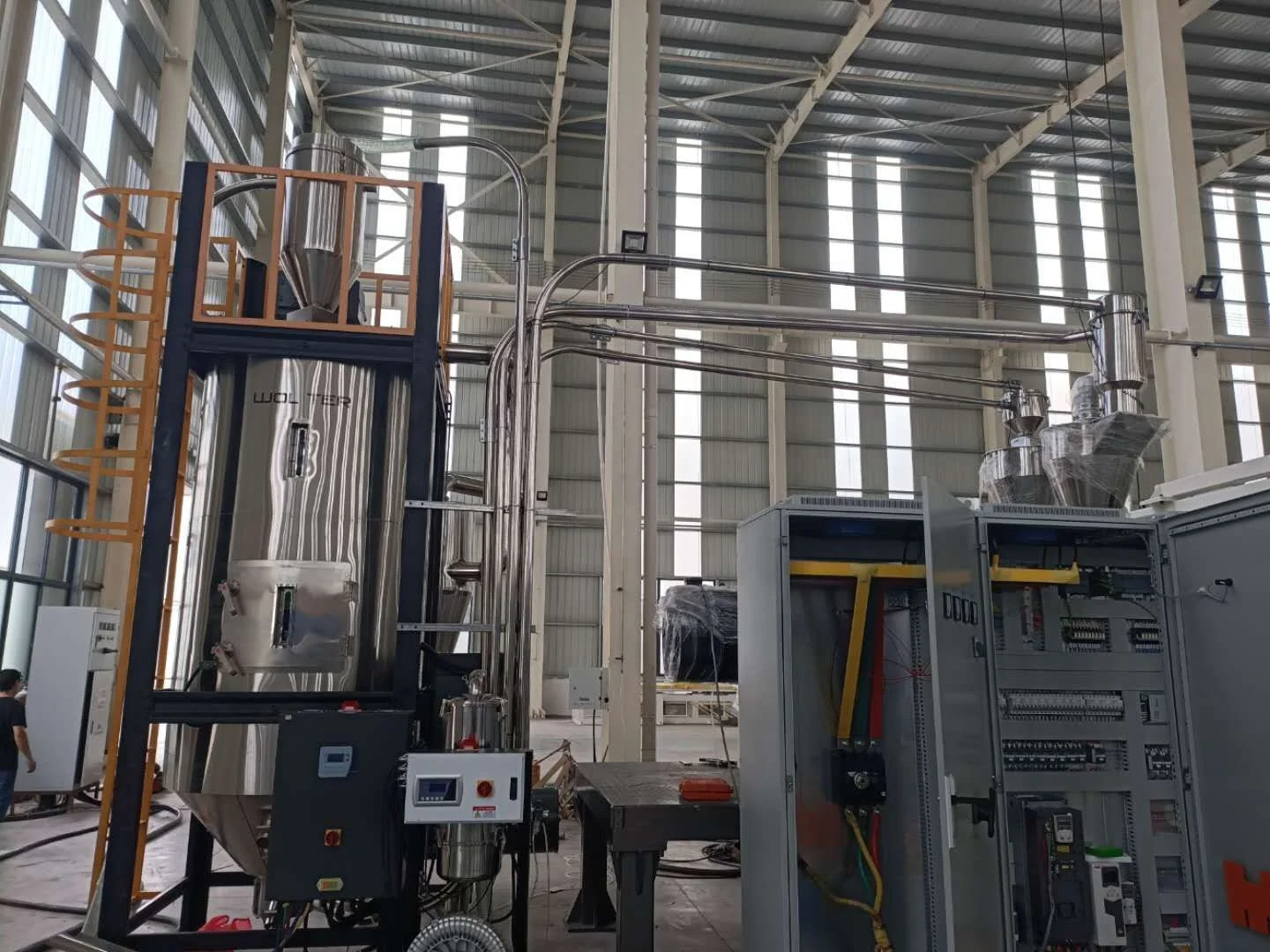 multiple effect stainless steel evaporator crystallizer, industrial horizontal salt sugar PET Crystallize/ PET Crystallization