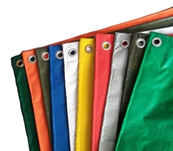 220 gsm Tarp Heavy Duty Waterproof PE Coated Tarpaulin Roll For Truck Boat Covers Storage Pallet Cover