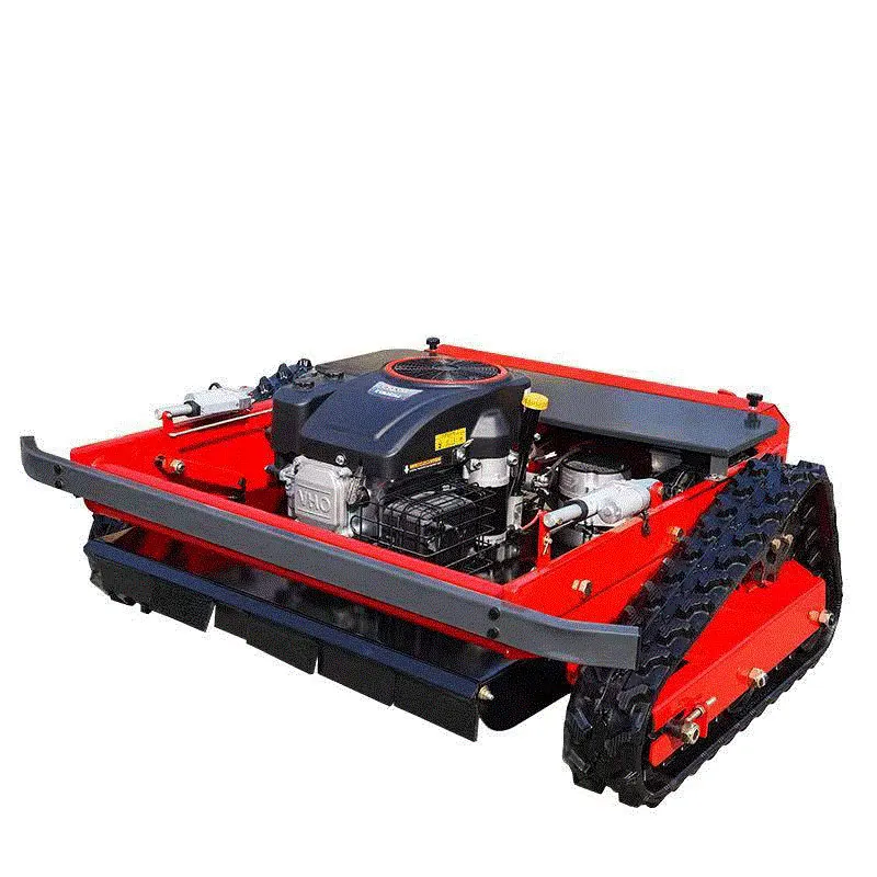 rubber crawler robot Gasoline Self Propelled Garden remote control Lawn Mower for sale