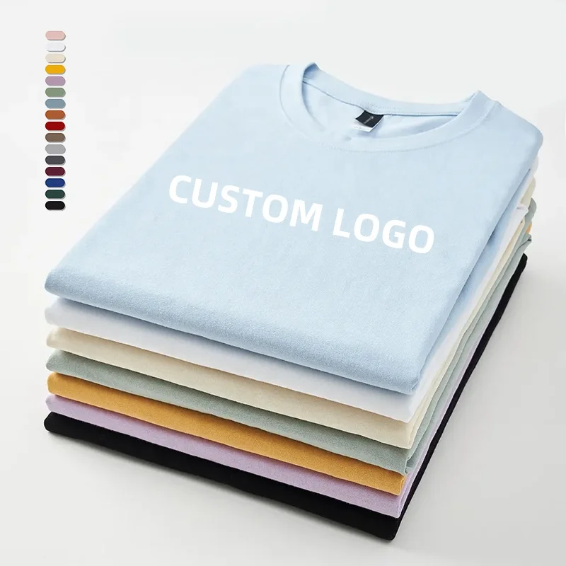 Wholesale Manufacture Unisex T-shirts 100% Cotton Custom Logo Printing blank plain 180gsm ovresize men T shirt
