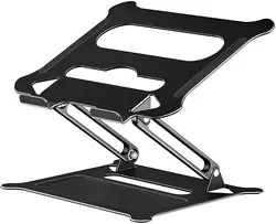 Aluminum Sturdy Dual Rotation Axis Foldable Computer Stand Adjustable Laptop Stand Ergonomic Laptop Riser Holder for Desk