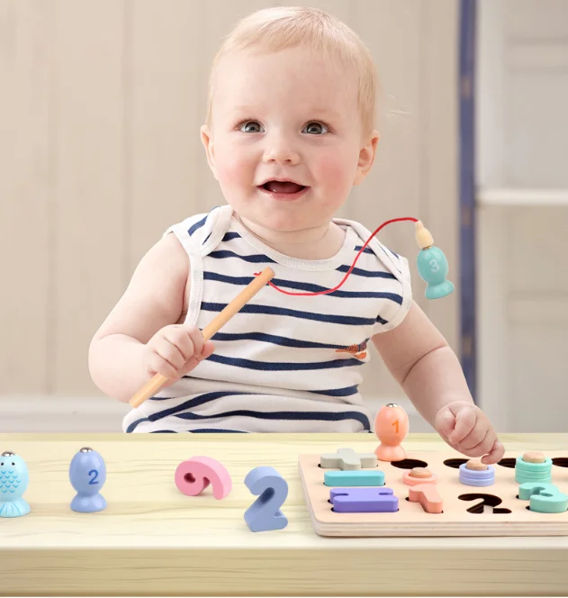 New Product Early Educationial Toy Wooden Matching Board Educational Happy Kids Toy