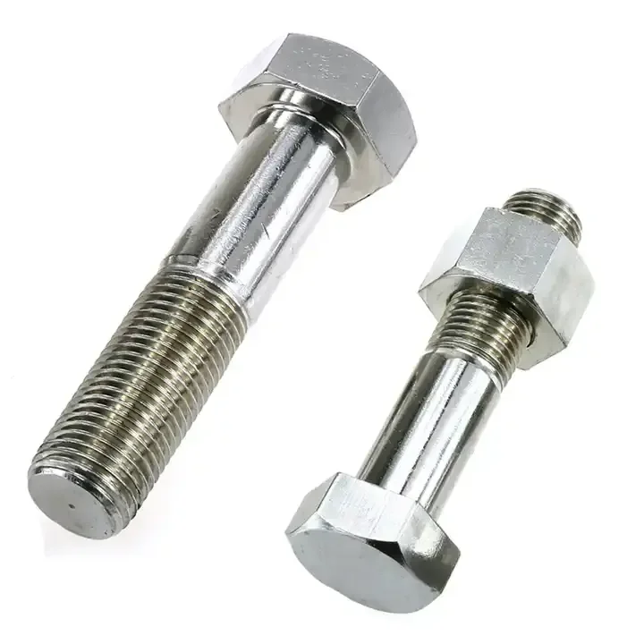 Monel 400 5 Inch UNC UNF Hex Bolts And Nuts Alloy Steel Fasteners Plain Polished
