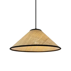 Фермерский бамбуковый абажур из рафии, потолочные светильники из бамбука, подвесные светильники из ротанга в рустикальном стиле