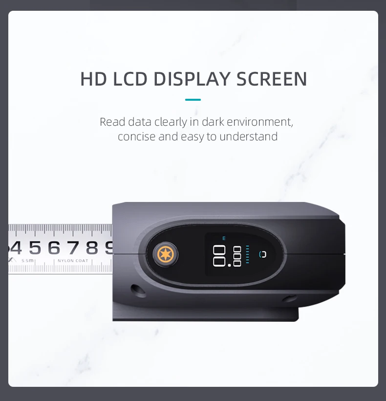 JIMIHOME New 2 in 1 Laser Distance Meter 30M + Retractable Tape Measure 5.5m Laser Range Finder Electronic Ruler Steel