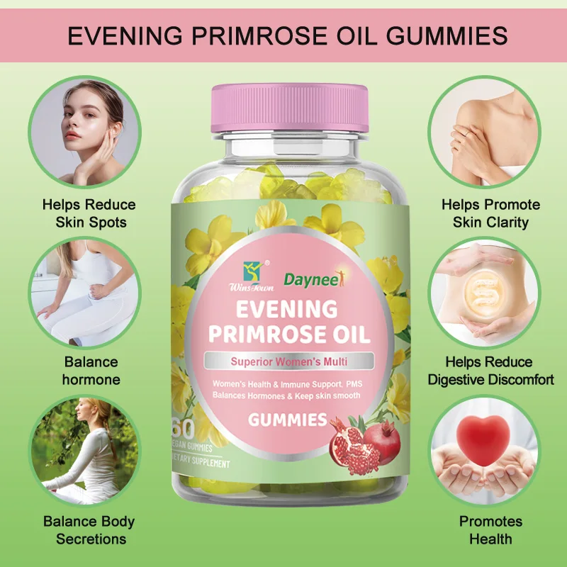 women womb Gummies winstown girl health keep skin smooth PMS Hormone balance candy skinny gummy evening primrose oil gummies