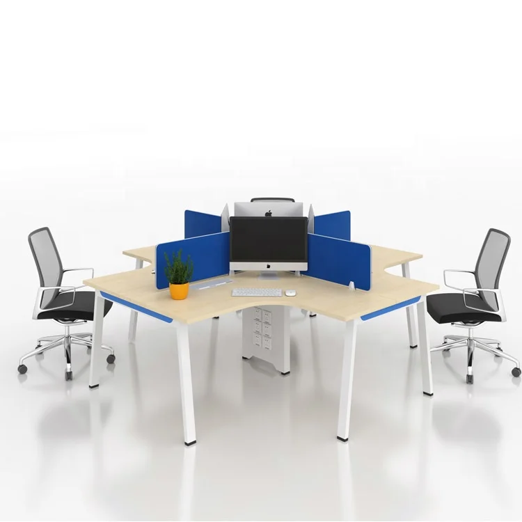 Guangzhou Factory Direct Supply Two People Sitting Opposite The Office Staff Desk Computer Office Desk