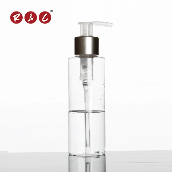 Instock Plastic Tall Square 6 Ounce 8oz Body Wash Pink Pump Bottle 300ml 500ml Clear Shampoo Bottles With Gold Cap