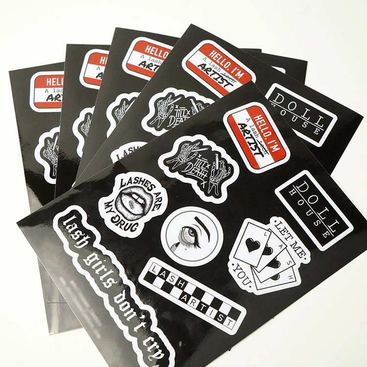 Wholesale Custom Printing Waterproof Self Adhesive Vinyl PVC Cartoon Decoration Kiss Cut Sticker Sheets