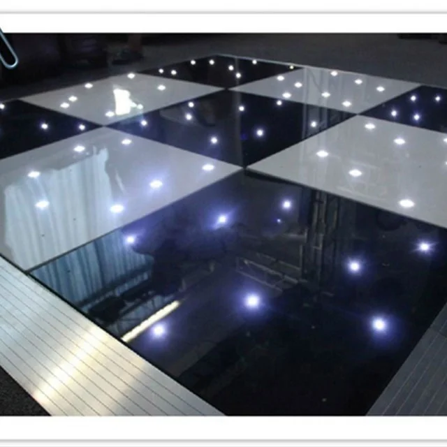 decoration tempered  acrylic waterproof RGB panels mats tiles led dance floor for Nightclub,dj,T show,wedding