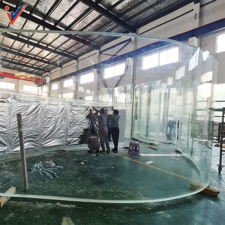 Leyu Factory custom  cylinder Direct Large Sale sustainable plastic aquarium Good Price Large Fish Tank