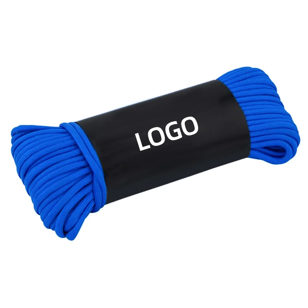Colorful Braided Survival Para cord 550 /750 Nylon Polyester Rope Parachute Cord rope