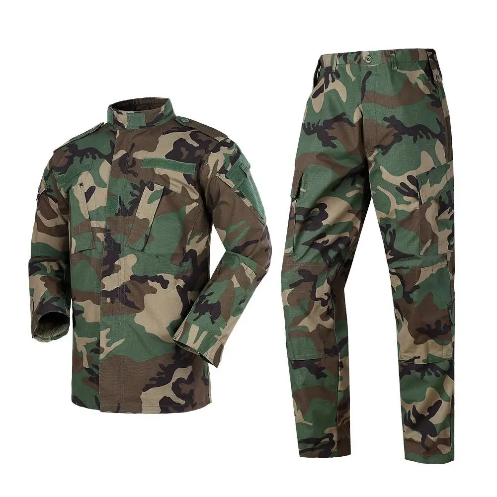 JinTeng Factory High Quality Rip-stop Polyester/Cottton 65/35 Tiger Stripe Camo ACU Camouflage Outdoor Activity Training Uniform