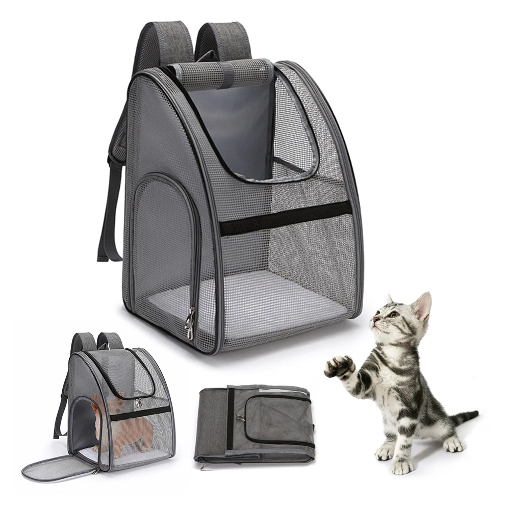 Wholesale Full Breathable Mesh Carrying Bag Travel Pet Carrier Backpack