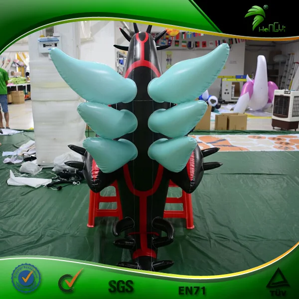 Hongyi Inflatable New Products Sexy Cartoon Video Black Flying Dragon PVC Vinyl Cool Animal Balloon