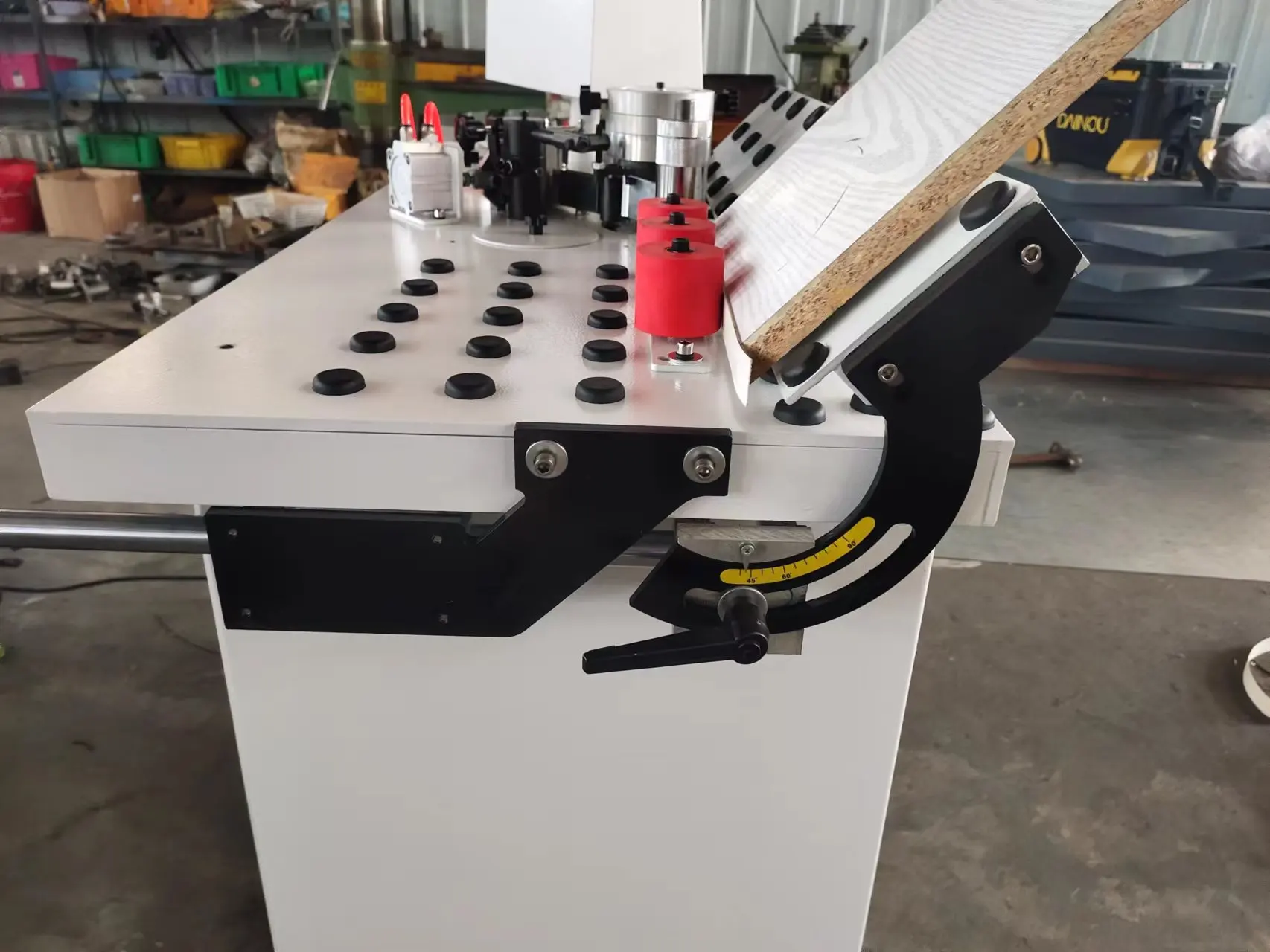 Curved line PVC edge banding machine furniture  bevel edge 45 degree manual edge banding machine