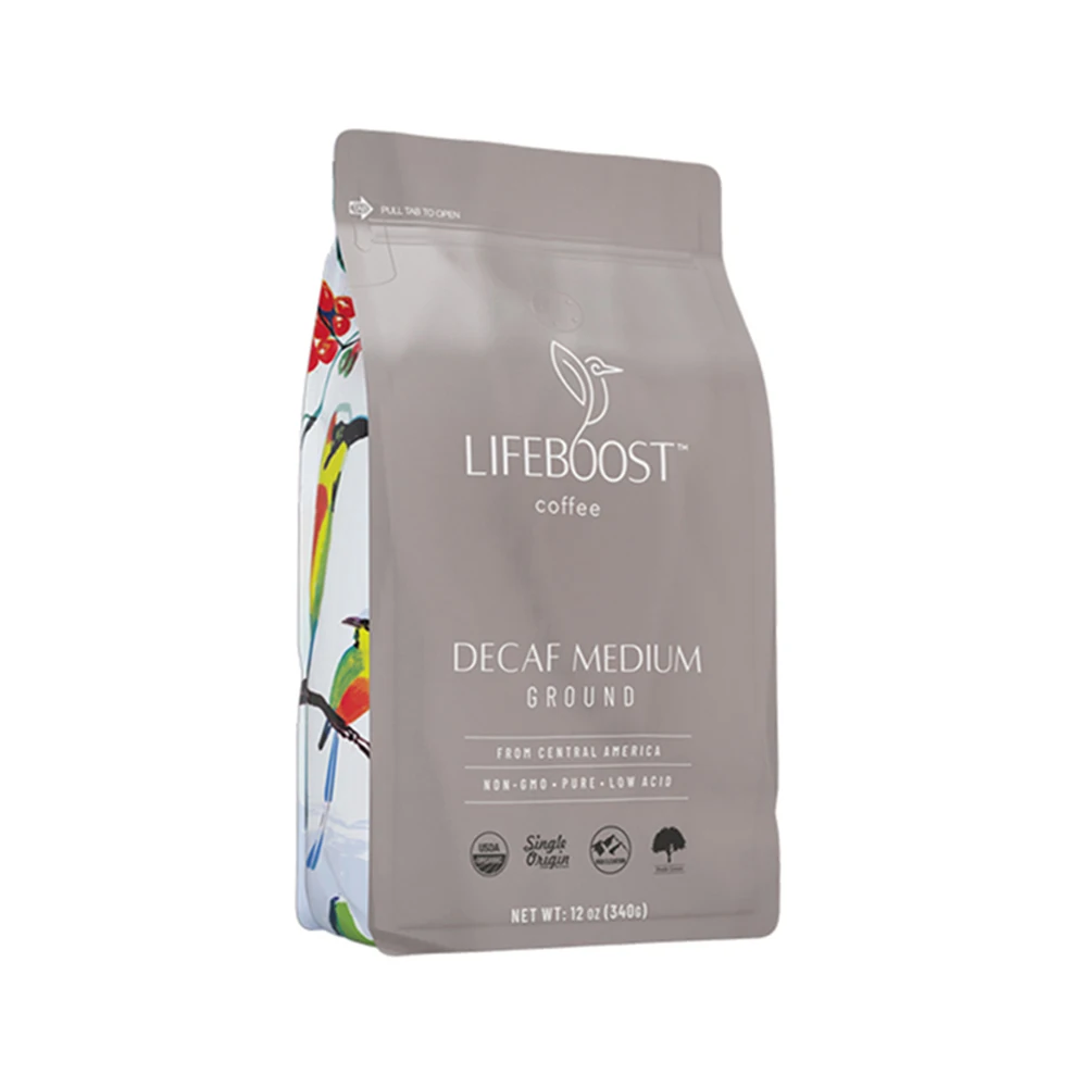 Decaf Medium Roast Organic Coffee Ground for 1 bag Non-GMO Single Origin coffee bean for roasting ground coffee arabica