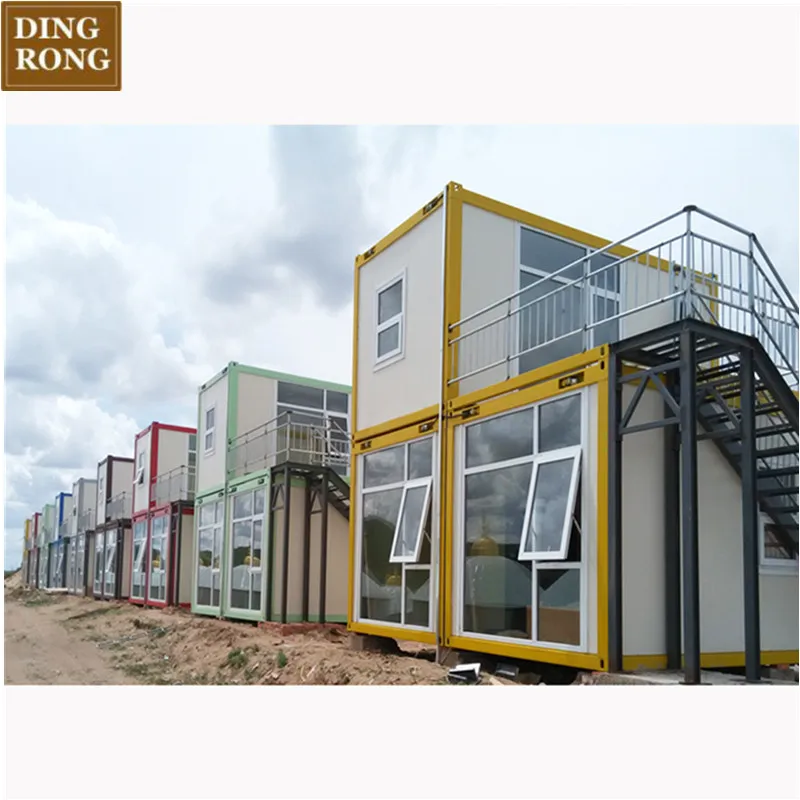 Prefabricated prefab portable mobile 20ft 40ft Kit Modular Complete Tiny shipping Container Containerized Home Hotel Room House