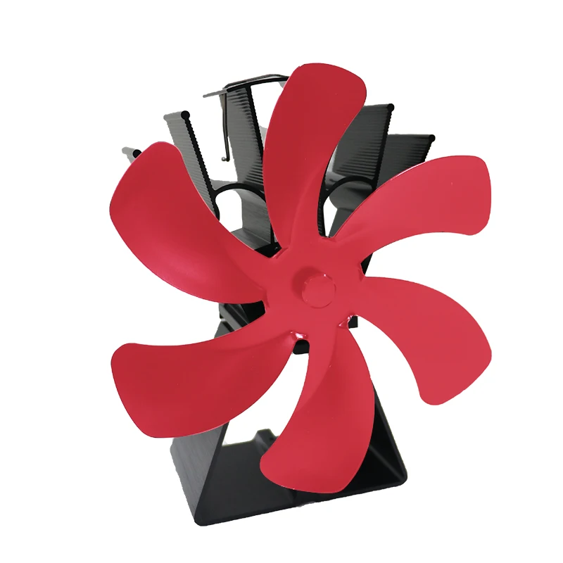 2021 new heat powered wood stove fan hot sells on ebay amazon wish 6Blade Fireplace Fan Non-Electric