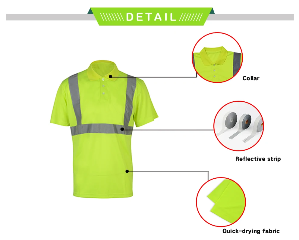 Quality wholesale cheap high visibility safety reflective t-shirt