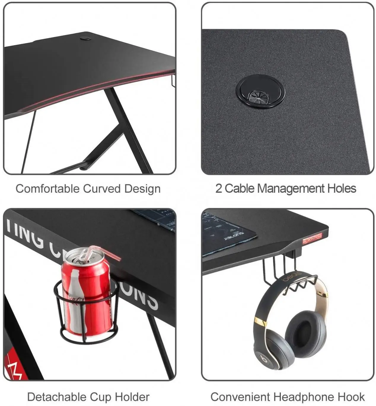 2024  Suessen Factory Wholesale Modern Simple Household Desktop Computer Table Simple Game Table