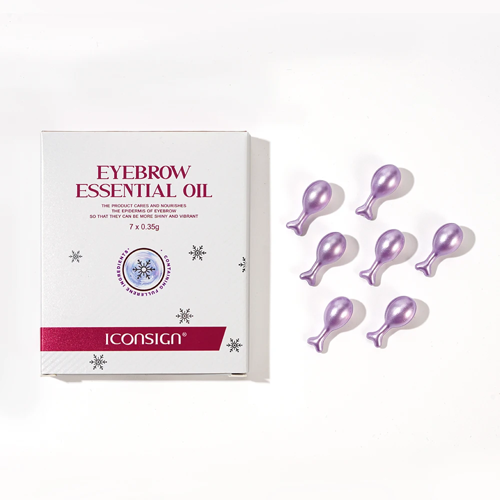 Iconsign 0.35g Eyebrow essential oil for eyelash for brow for hair nourish Eyebrow Essential Oil 100% Pure with OEM