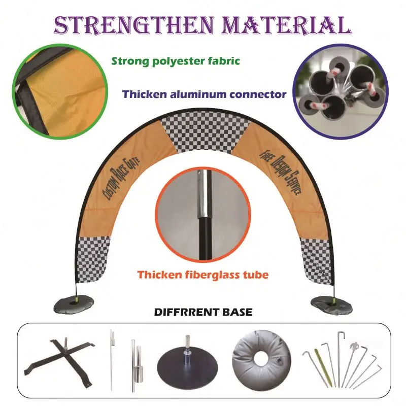 Display Air Arch Ski Race Gate Short Banner Advertising Decoration