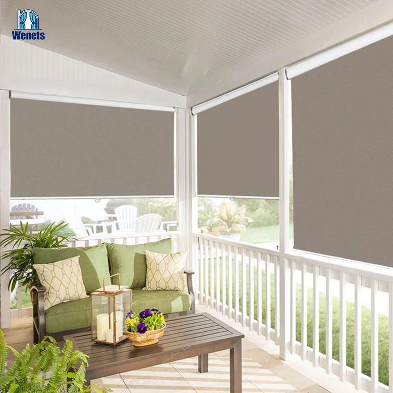 Smart Control  Anti-mosquito and Rainproof Blackout Zip Outdoor Roller Blind