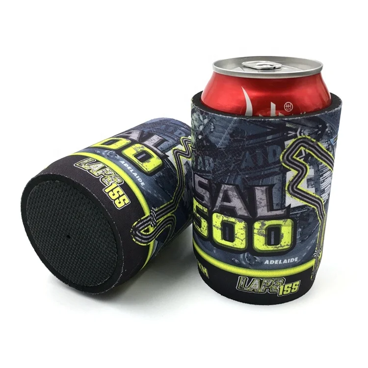 
12oz Custom Logo Printed Double Wall Insulation Can Cold Drink Can Cooler Sleeve with Base 