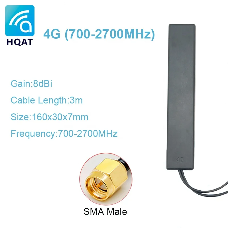 High Gain Mobile Network Booster GSM 2G 3G 4G LTE Patch Antenna 4G Mimo Dual SMA