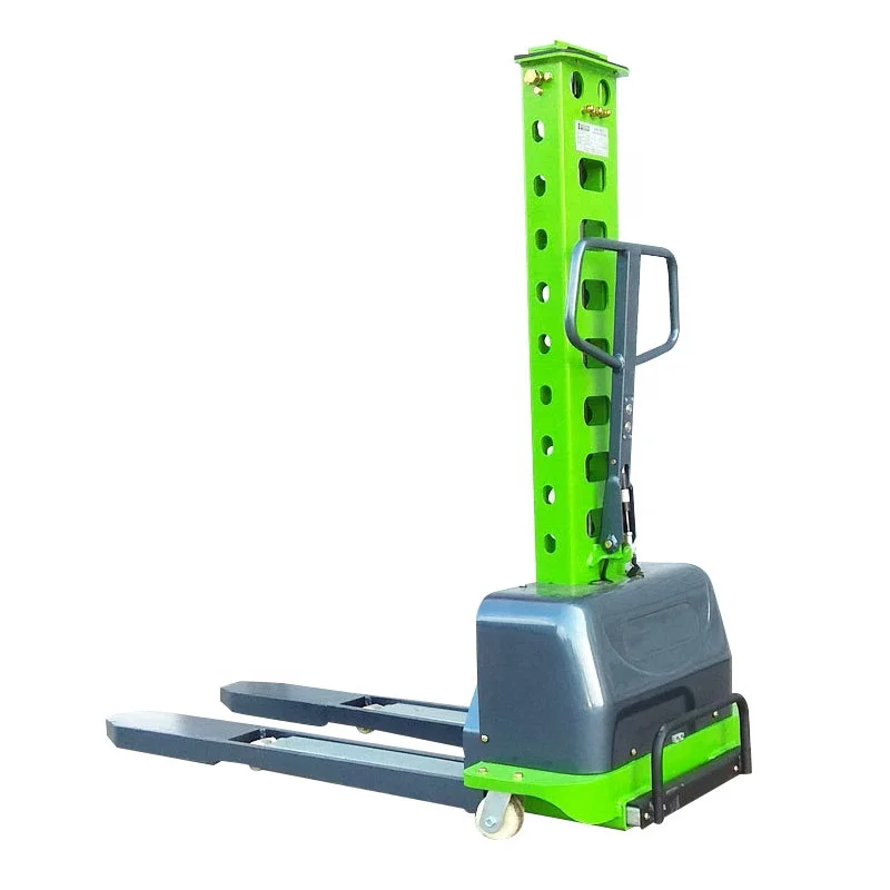500kg 1.2m pallet stacker electric forklift 1000kg battery self loading fork lift 1.6m thickened fork keep move balance on sale