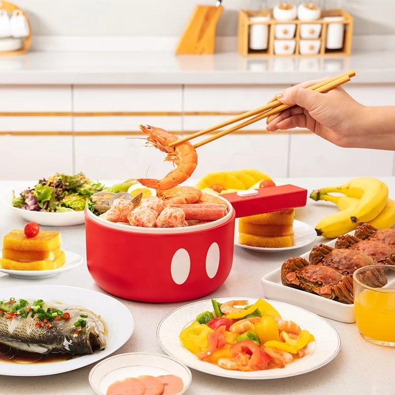 
Micky 1.5l Multifunction Mini Portable Double Layer Egg Steamer Small Hot Pot Electric Cooker 