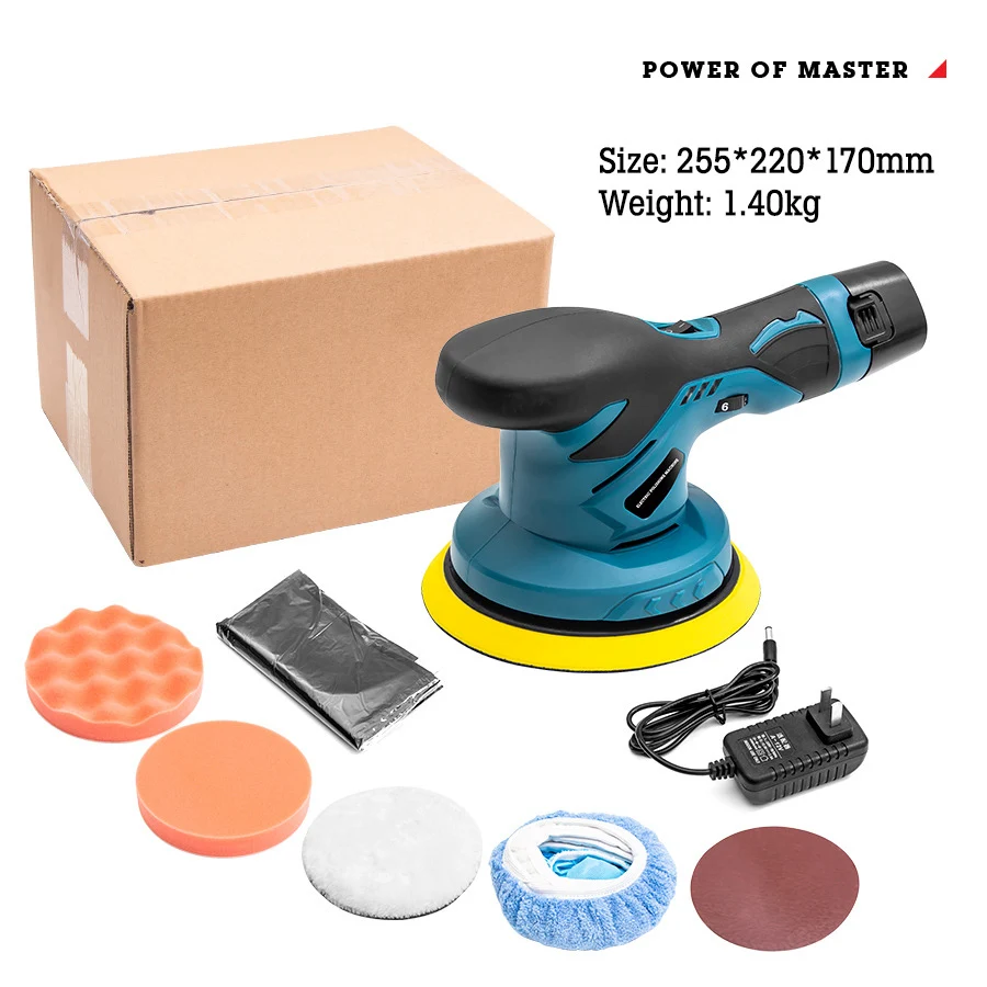 Waxing machine 650W 2500-5000rpm 12V Cordless Polidor de Automoveis Car Polisher with 2 batteries