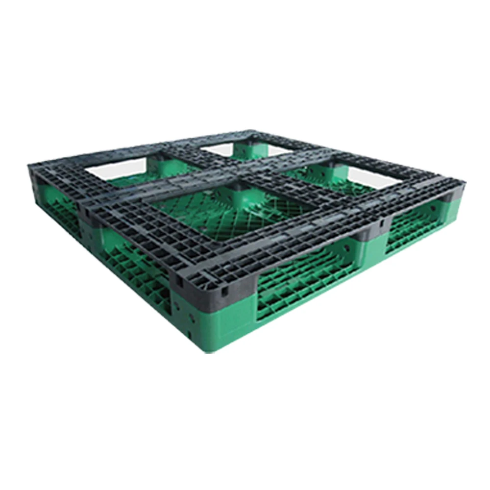 
1100X1100X150mm double side plastic pallet with steel bars 