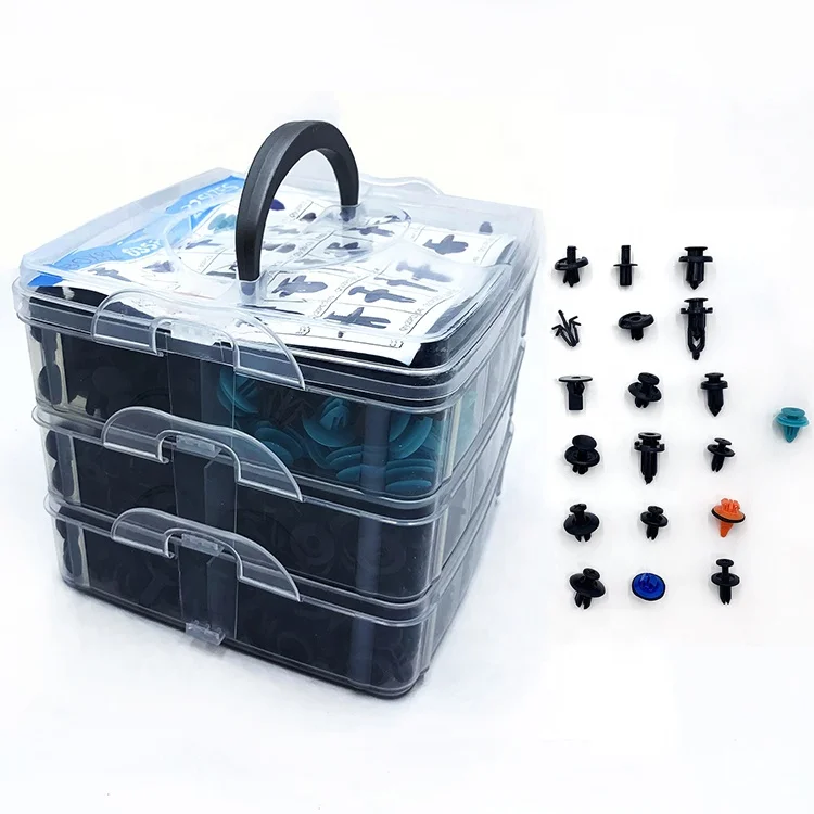New Set 635Pcs Car Push Retainer Clips & Auto Fasteners Assortment Car Plastic Clips Rivet Bumper Kit Body Clips