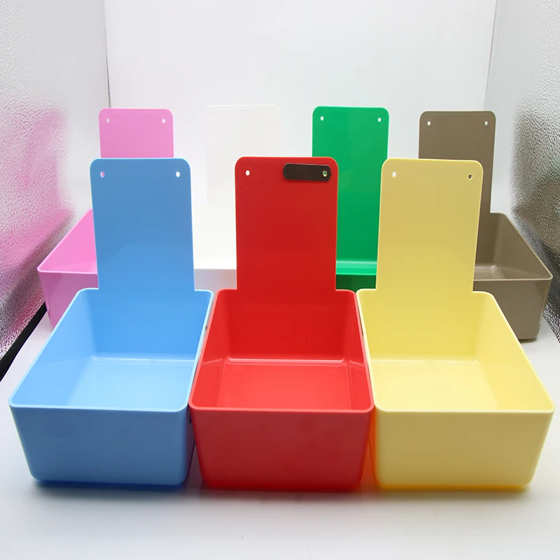 Стоматологический лабораторный рабочий контейнер, лоток для сковородок с зажимом, пластиковый разделительный лоток для инструментов, стоматологический контейнер