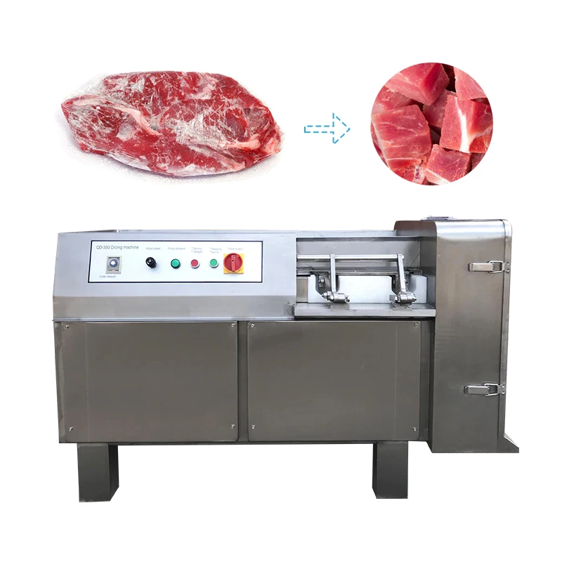 Commercial Meat Dicer Machine Frozen Meat Cube Dice Cutting Machine