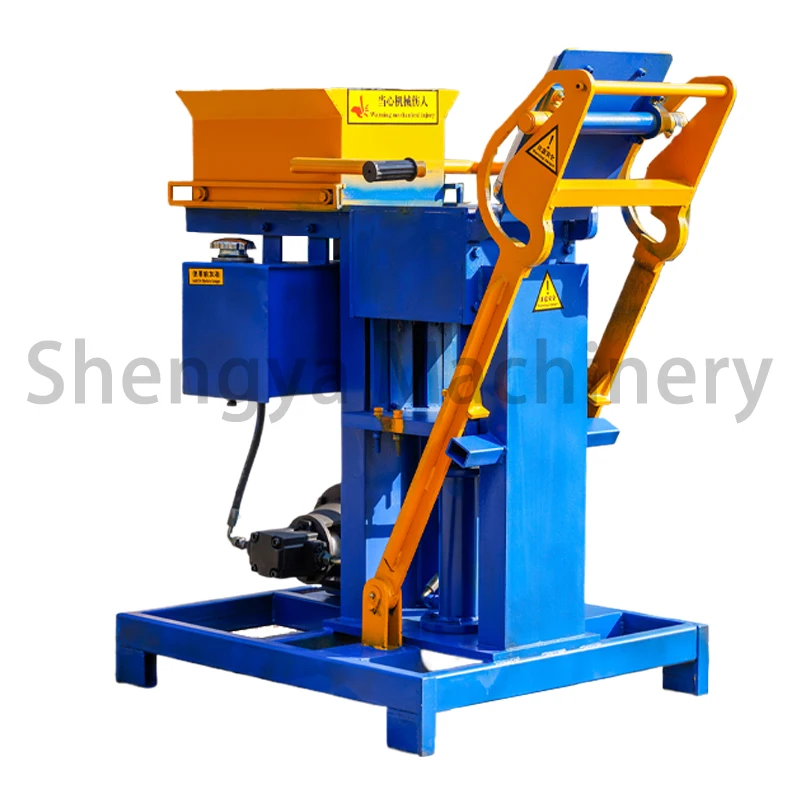 Factory SY2-25 semi automatic block machinery prices hollow block machinery Africa Shengya