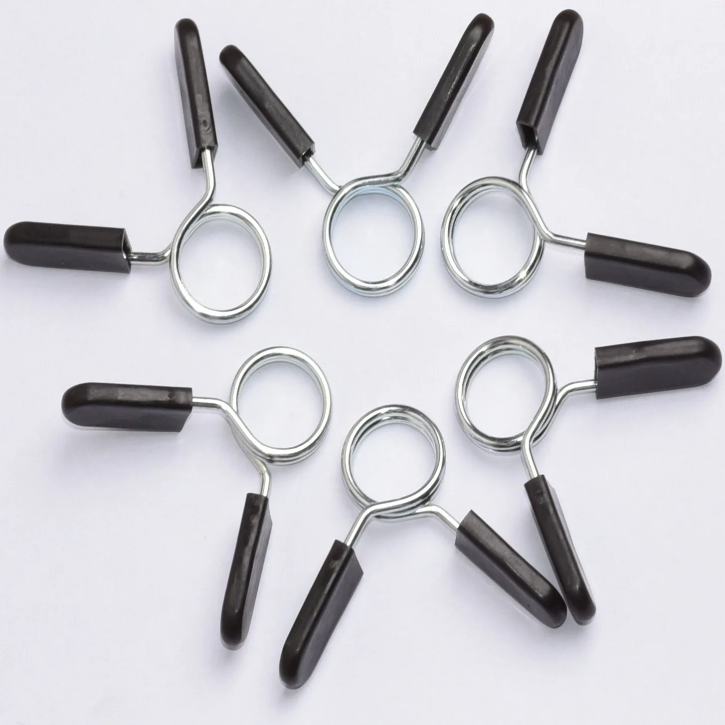 Standard Weightlifting Non Slip Locking Weight Clips Barbell Lestino Spring Clip Steel Collars