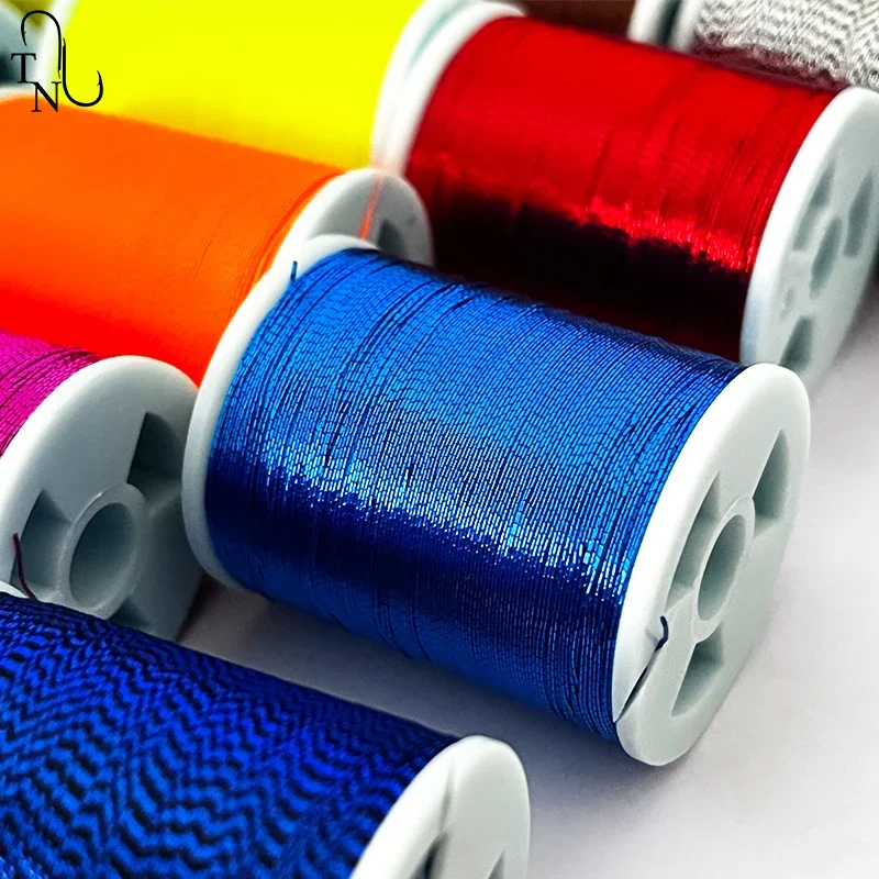 TN01 0.28mm 0.22mm100 Yards Fishing Rod Guide Wrapping Thread Repair Component  DIY  NCP metallic fluo Rod Building Thread