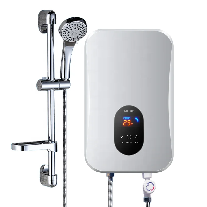 Automatic Adjustable Intelligent Stand Digital Tankless Bathroom Hot Water Machine And Tankless Instant Electric Water Heater Fo