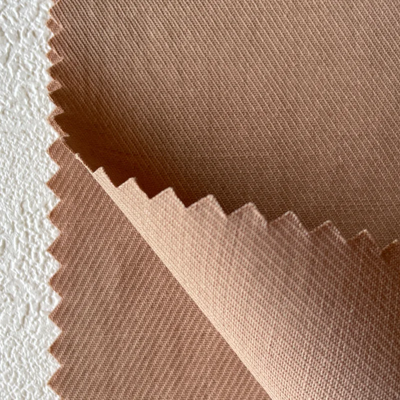 TS47  2024 new 190g Tencel Cotton Twill With Slubs for dress coat