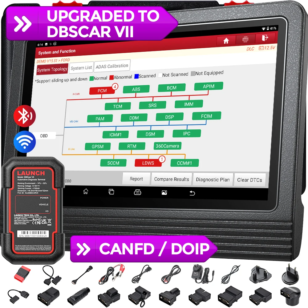 2024 Launch X431 V+ V5.0 obd2 powerful diagnostic scanner read and clear codes for all systems of your vehicle