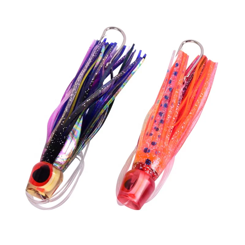 AGITEK Soft Lures Quality Tuna Trolling Fishing Lures PVC Octopus Skirt Soft Fishing Lures Soft Skirts Fishing Trolling Baits