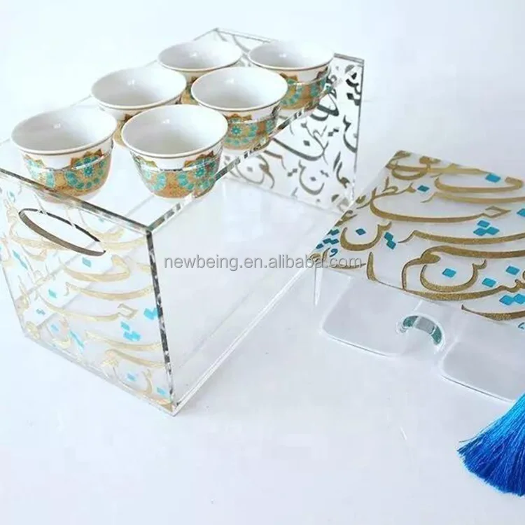 Factory Wholesale custom Luxury Transparent Lucite Acrylic Plastic Storage Serving Tray For Desks