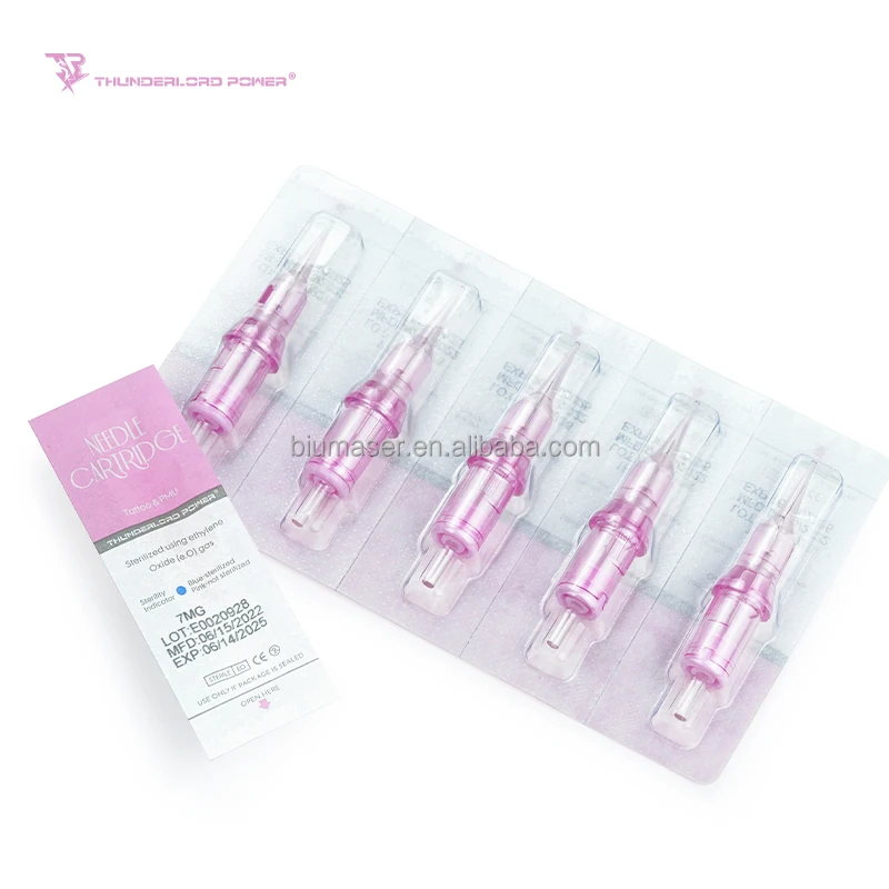 Biomser Newest Pink Cartridge Needle Tattoo Cartridge Permanent Makeup Body Art Machine a Tattoo Universal Cartridge Needles