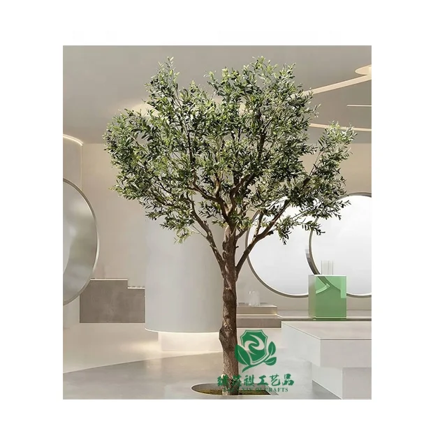Zhen xin qi, оптовая продажа, большое искусственное оливковое дерево, может сделать любое пространство красивым и ярким