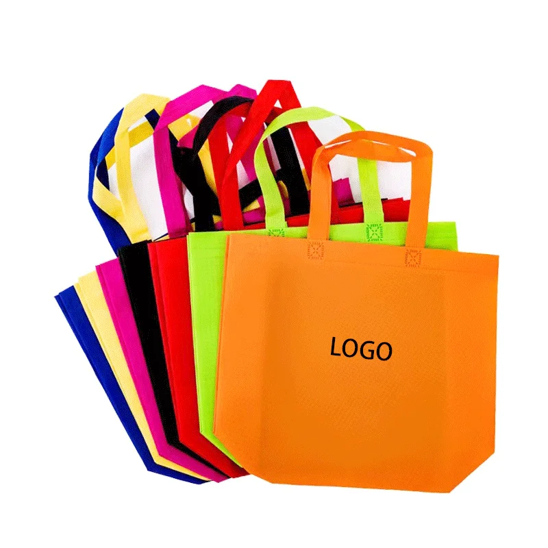 Promotional custom Personalizada Non Woven Ecobag Shopper Tnt Bag Wholesale Grocery Reusable Shopping Bag With Logo