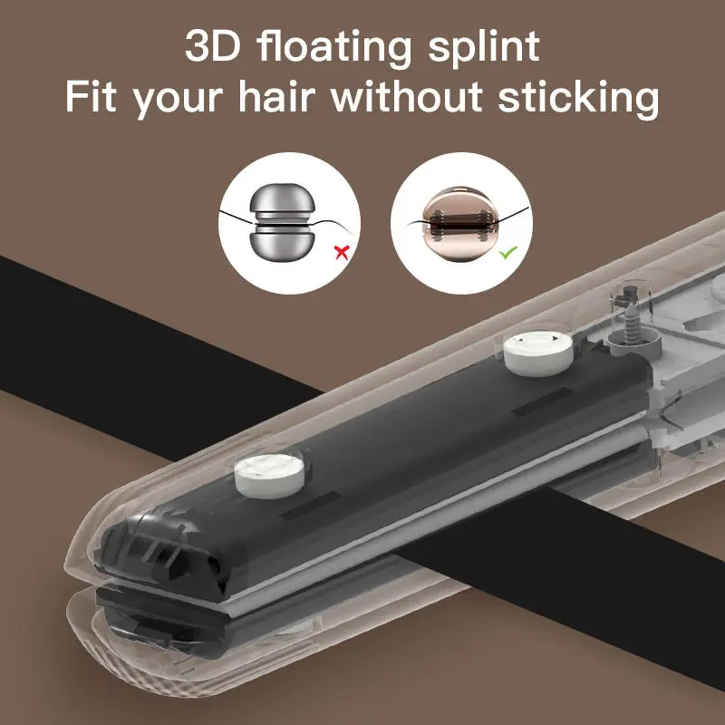 New Professional Portable Hair Styling Tool Rhinestone Bring Flat Iron Negative Ion Hair Straightener And Curler 2 In 1